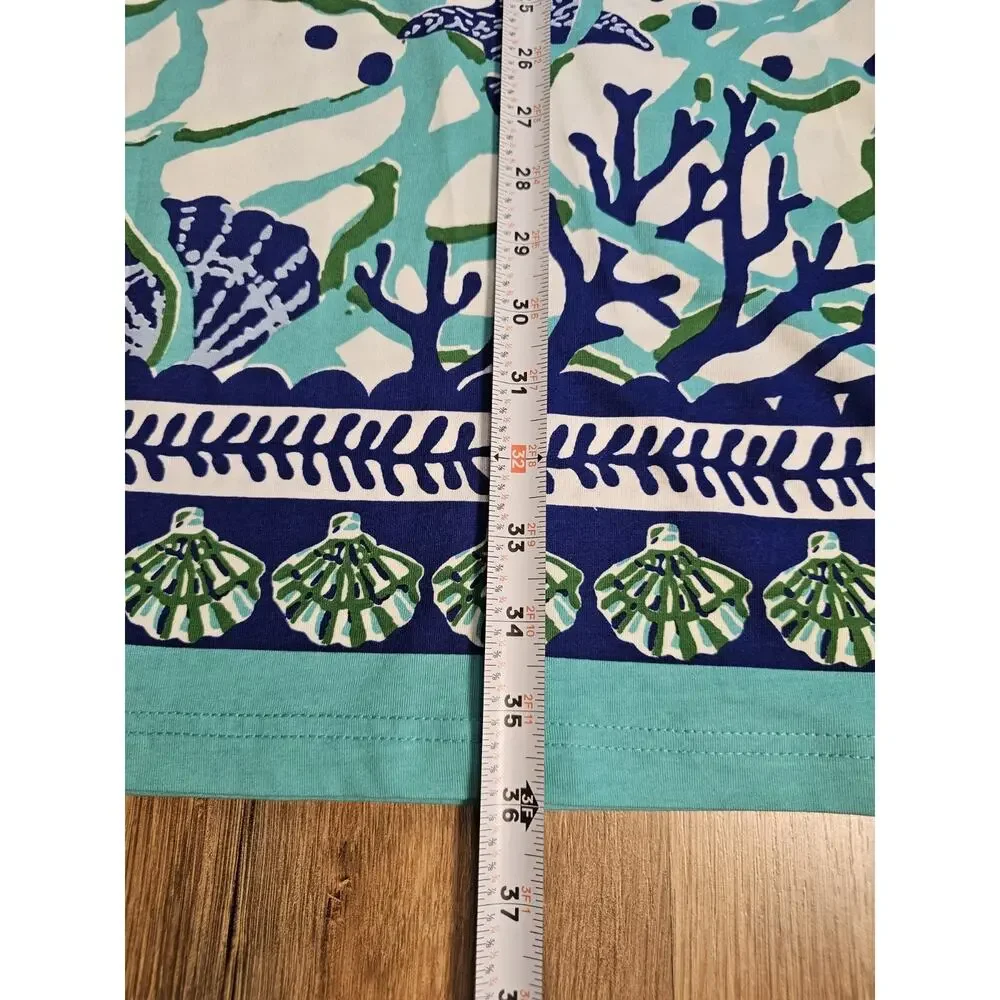 Barbara Gerwit Nautical Sea Life Dress Women's Size XL NWT Coastal Resortwear - Picture 7 of 10